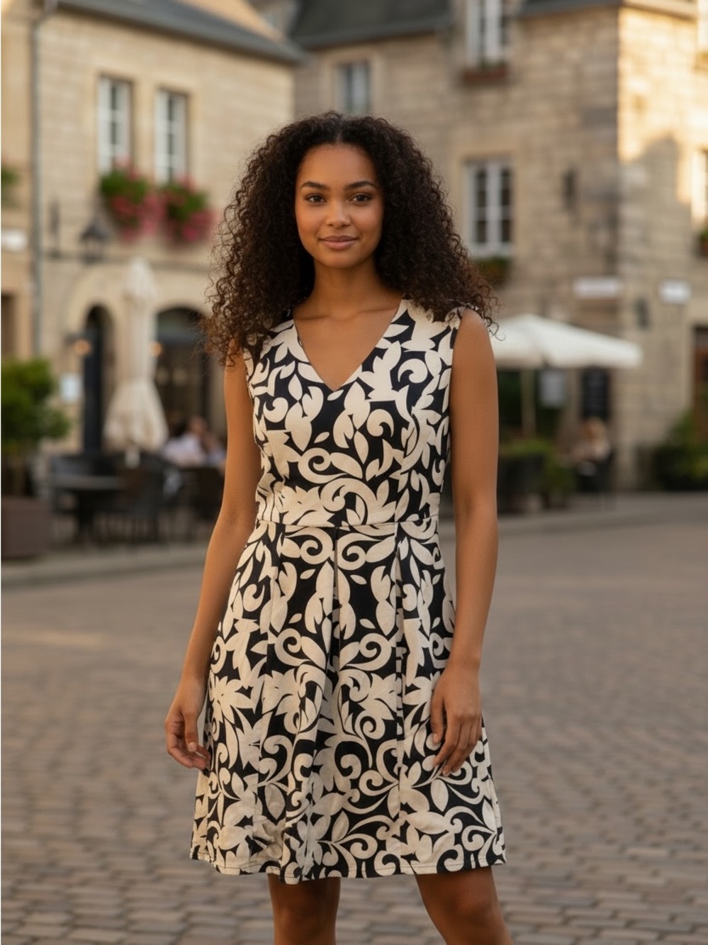 LOFT Ann Taylor Damask Scroll Print 4p